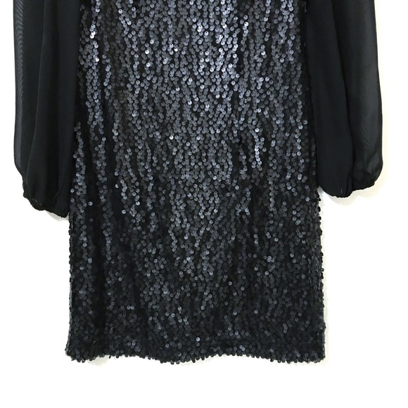 Eliza J Black Sequin Dress - Picture 3 of 7